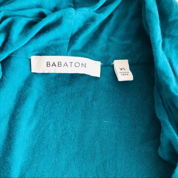 Babaton Teal Twist Front Plunging Blouse - Picture 6 of 8